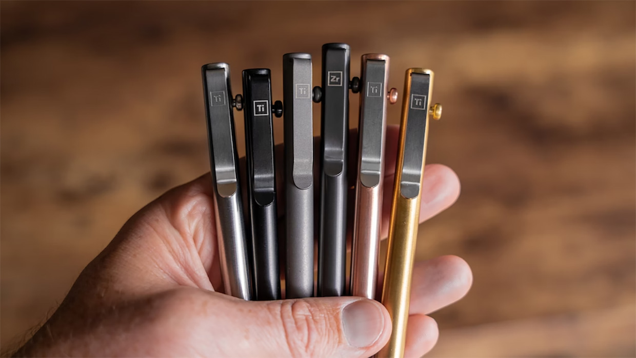 This Slim Bolt Action Pen Can Accept More than 125 Different Refills